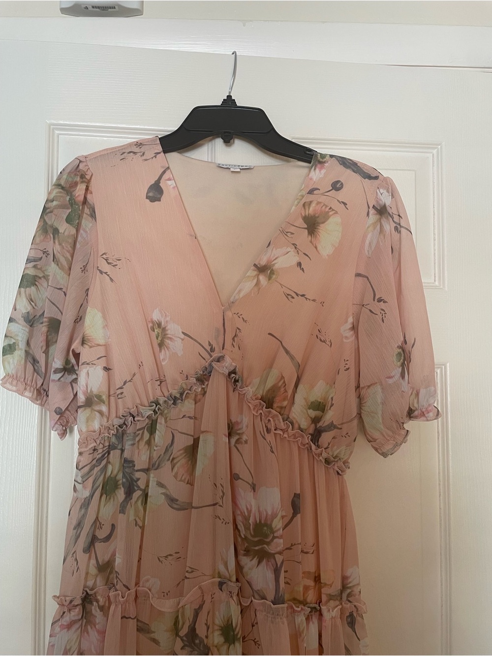 Baltic Born Blush Floral V-Neck Maxi Dress - Picture 2 of 5